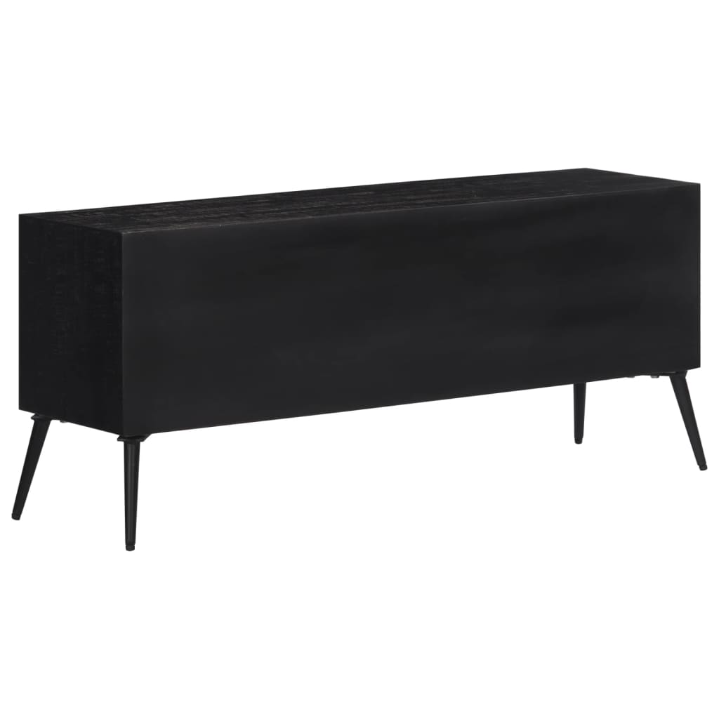 Meuble Tv 112X31X45 Cm Teck Massif Récupéré