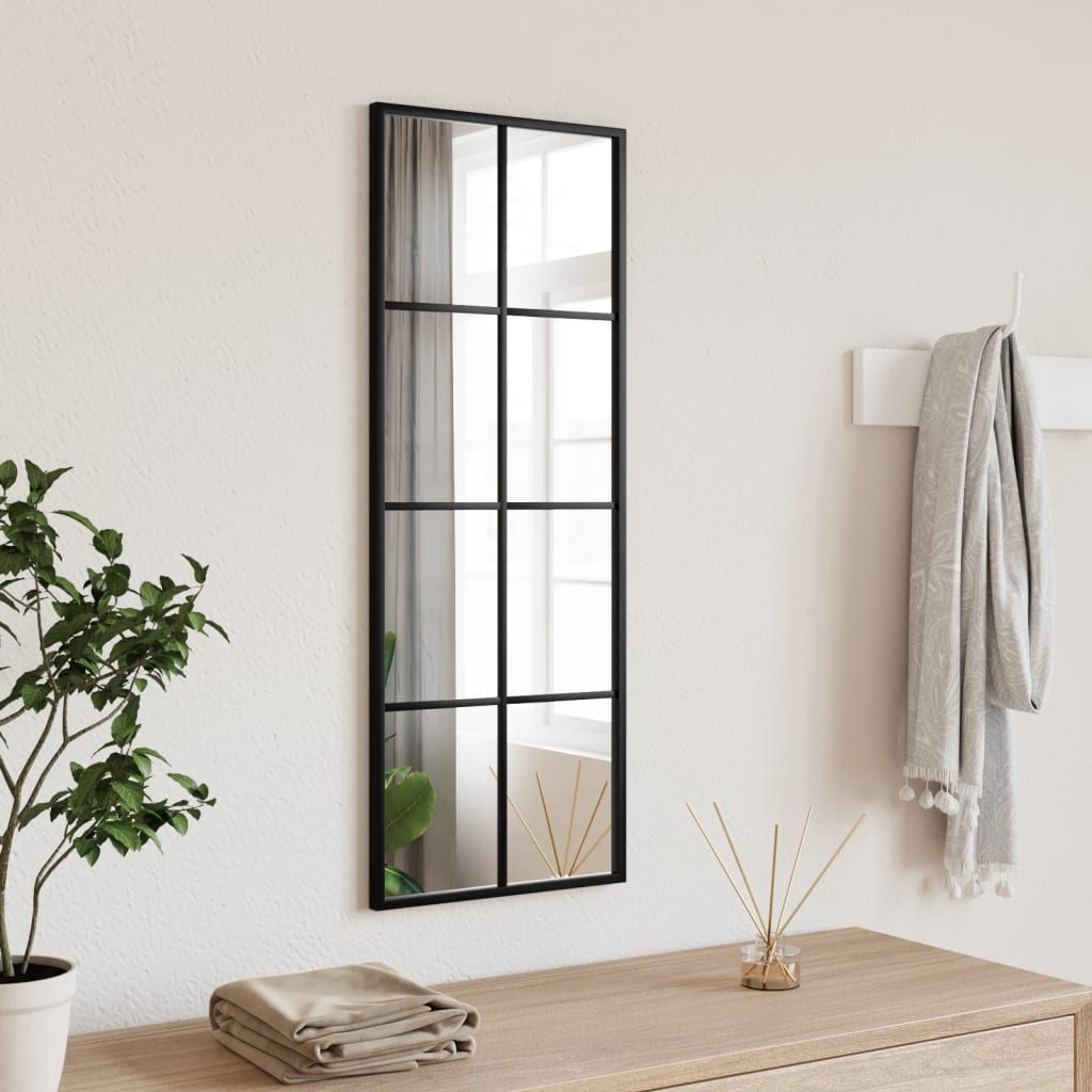 Miroir Mural Noir Rectangulaire Fer