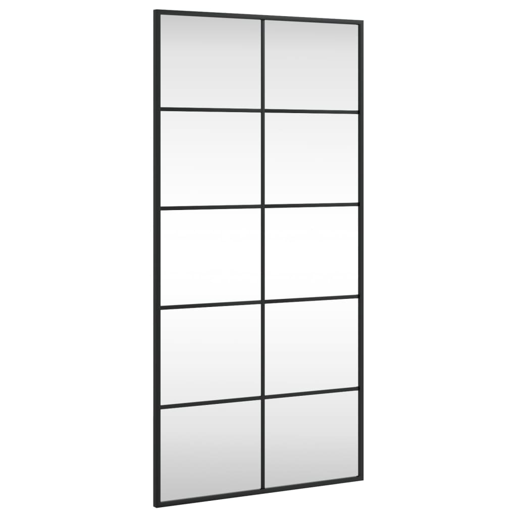 Miroir Mural Noir Rectangulaire Fer
