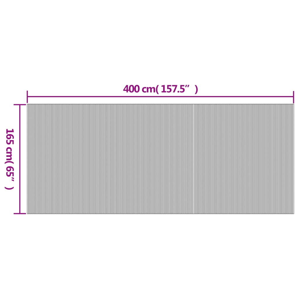 Cloison De Séparation Largeur Hauteur 165 Cm Bambou