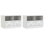 Meubles Tv 2 Pcs 67X39X44 Cm Acier