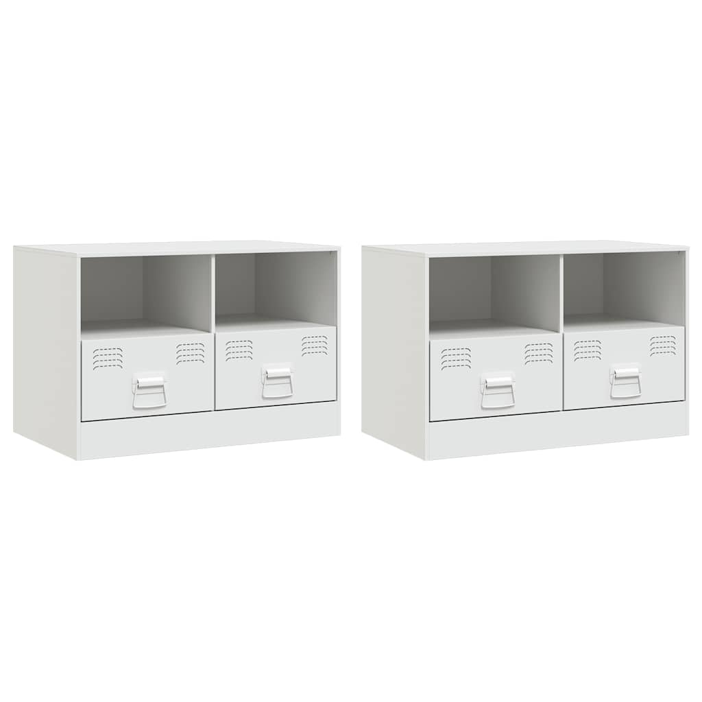 Meubles Tv 2 Pcs 67X39X44 Cm Acier