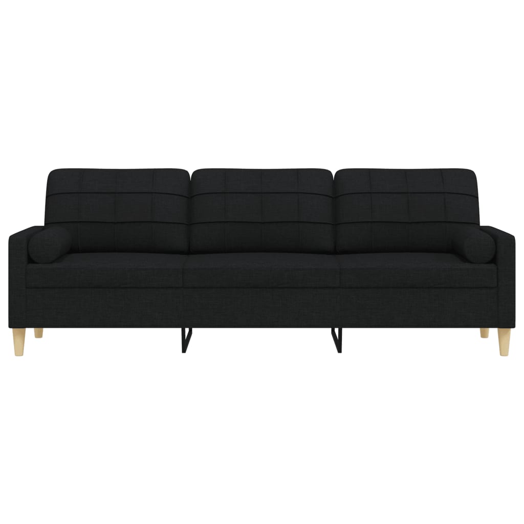 Canapé 3 Places Avec Oreillers Décoratifs Tissu