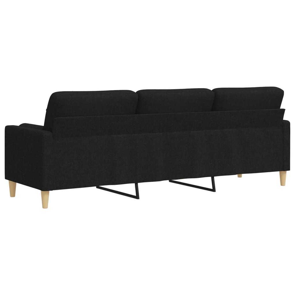 Canapé 3 Places Avec Oreillers Décoratifs Tissu