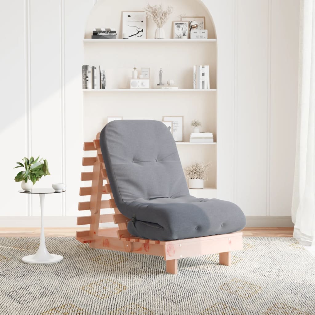 Canapé-Lit Futon Avec Matelas Bois Massif De Pin