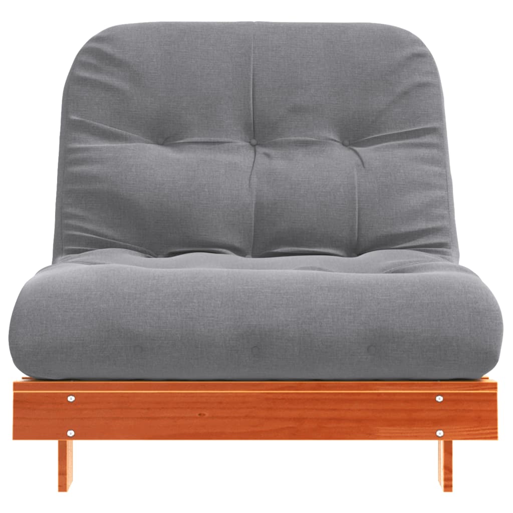 Canapé-Lit Futon Avec Matelas Bois Massif De Pin