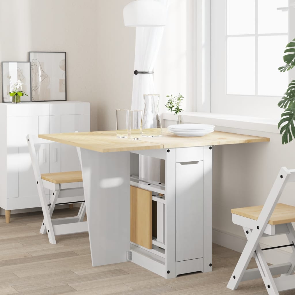 Table À Manger Papillon Pliable Corona Bois De Pin Massif