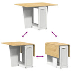 Table À Manger Papillon Pliable Corona Bois De Pin Massif