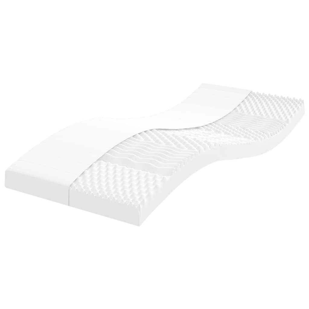 Matelas En Mousse Blanc 7 Zones Dureté 20 Ild