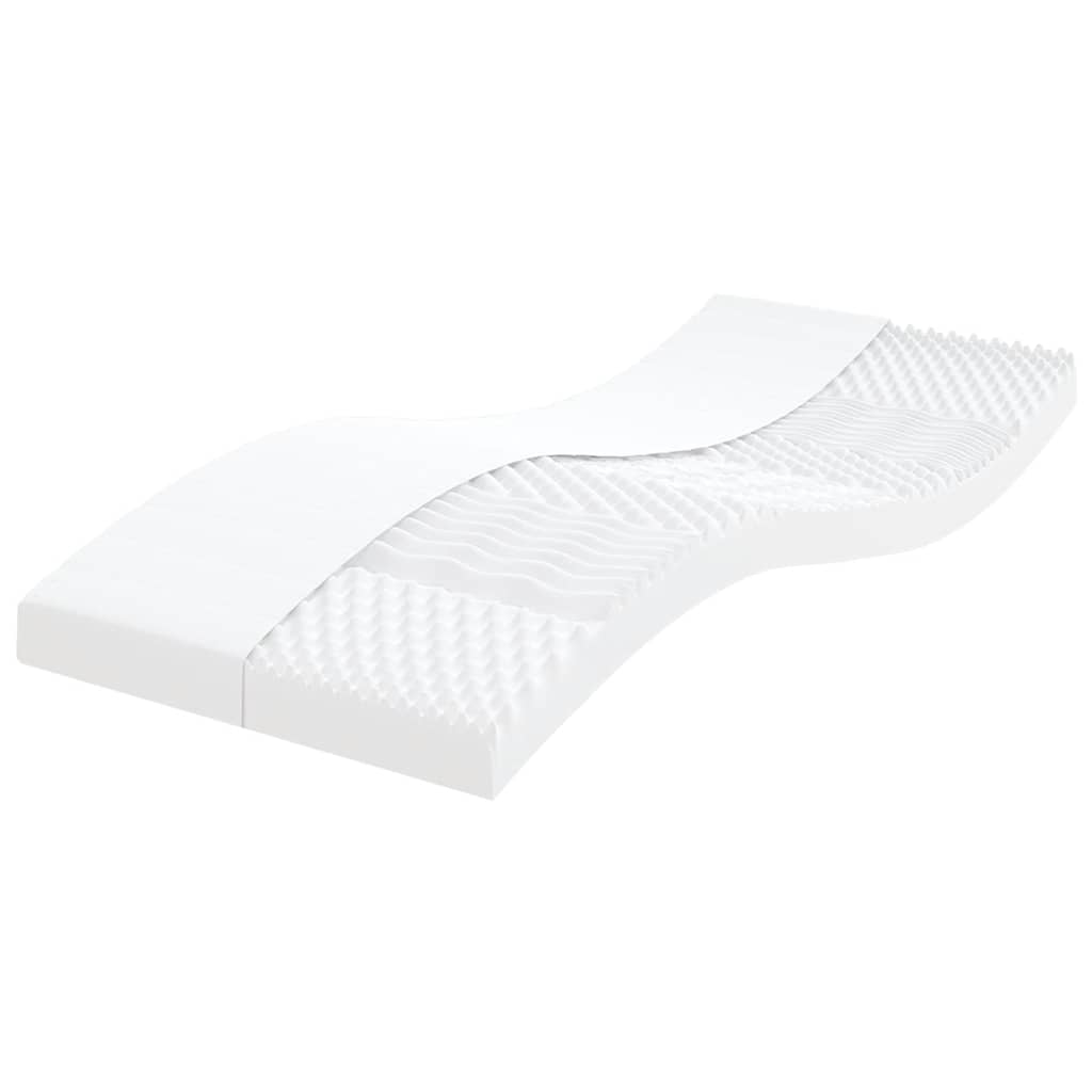 Matelas En Mousse Blanc 7 Zones Dureté 20 Ild