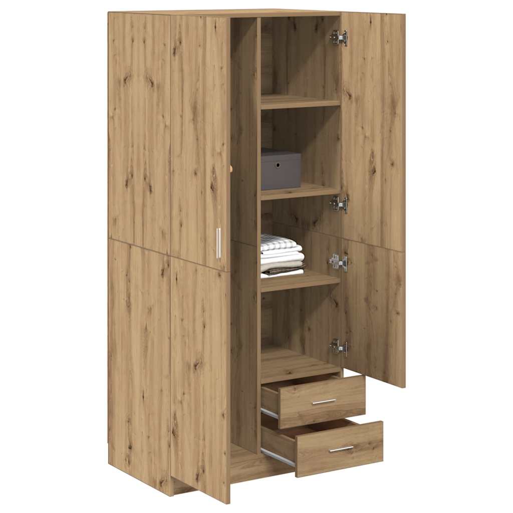 Garde-Robe 80X52X180 Cm Bois D'ingénierie