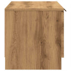 Meuble Tv 80X35X36,5 Cm Bois D'ingénierie Chêne Artisanal