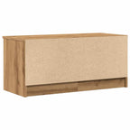 Meuble Tv 80X35X36,5 Cm Bois D'ingénierie Chêne Artisanal
