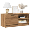 Meuble Tv 80X35X36,5 Cm Bois D'ingénierie Chêne Artisanal
