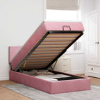 Cadre De Lit Ottoman Avec Matelas Velours