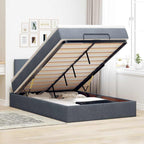 Cadre De Lit Ottoman Avec Matelas Velours