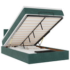 Cadre De Lit Ottoman Avec Matelas Velours