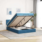 Cadre De Lit Ottoman Avec Matelas Velours