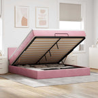Cadre De Lit Ottoman Avec Matelas Velours