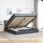 Cadre De Lit Ottoman Avec Matelas Velours