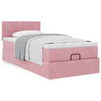Cadre De Lit Ottoman Avec Matelas Velours