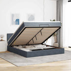 Cadre De Lit Ottoman Avec Matelas Velours