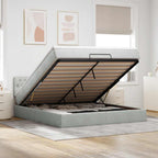 Cadre De Lit Ottoman Avec Matelas Velours