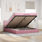 Cadre De Lit Ottoman Avec Matelas Velours