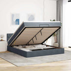 Cadre De Lit Ottoman Avec Matelas Velours