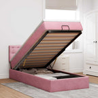 Cadre De Lit Ottoman Avec Matelas Velours