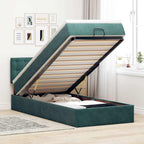 Cadre De Lit Ottoman Avec Matelas Velours