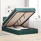 Cadre De Lit Ottoman Avec Matelas Velours