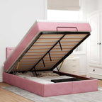 Cadre De Lit Ottoman Avec Matelas Velours