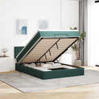 Cadre De Lit Ottoman Avec Matelas Velours