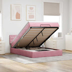 Cadre De Lit Ottoman Avec Matelas Velours