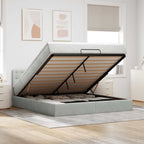 Cadre De Lit Ottoman Avec Matelas Velours