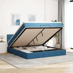 Cadre De Lit Ottoman Avec Matelas Velours