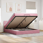 Cadre De Lit Ottoman Avec Matelas Velours