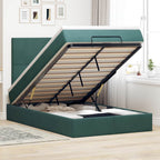Cadre De Lit Ottoman Avec Matelas 160X200Cm Velours