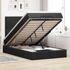 Cadre De Lit Ottoman Avec Matelas 160X200Cm Velours