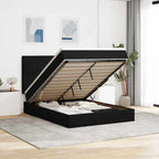 Cadre De Lit Ottoman Avec Matelas 160X200Cm Velours