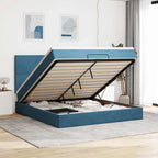 Cadre De Lit Ottoman Avec Matelas 160X200Cm Velours