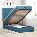 Cadre De Lit Ottoman Avec Matelas 160X200Cm Velours