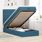 Cadre De Lit Ottoman Avec Matelas 160X200Cm Velours