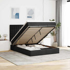 Cadre De Lit Ottoman Avec Matelas 160X200Cm Velours