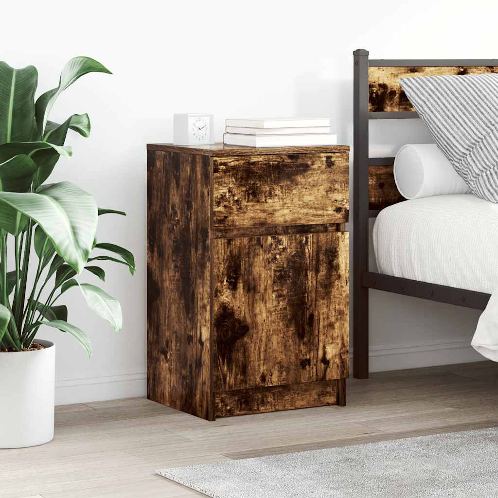Table De Chevet 39X35X65 Cm Bois D’ingénierie