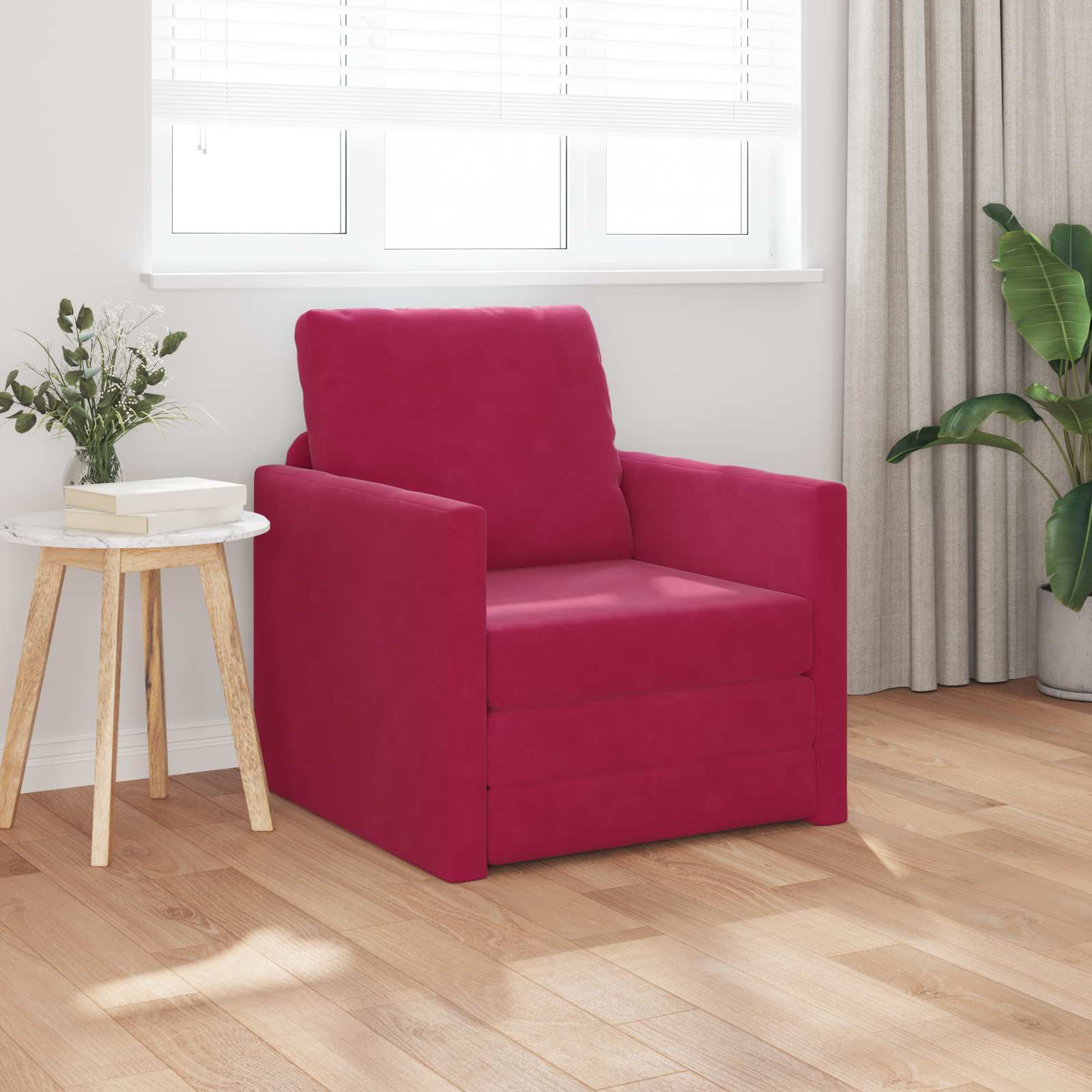 Canapé-Lit 2 En 1 122X204X55 Cm Velours