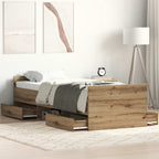 Cadre De Lit 193 X 78 X 50 Cm Bois D'ingénierie