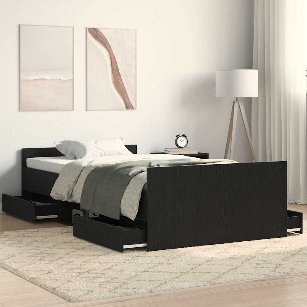 Cadre De Lit 193 X 78 X 50 Cm Bois D'ingénierie