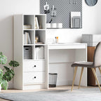 Bureau Avec Tiroir Avec Étagère 2 Pcs
